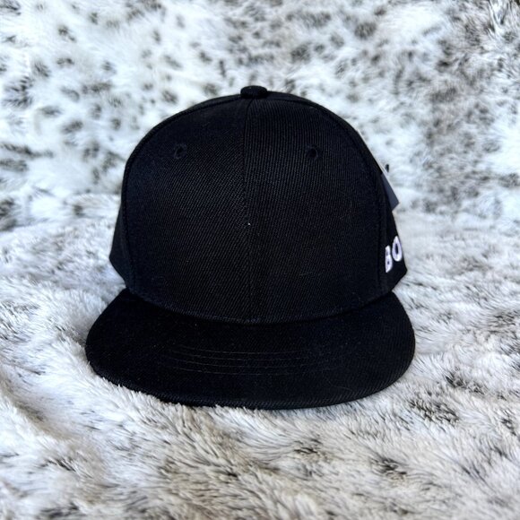 Littlest Prince Bossman Toddler Snapback Hat Black Flat Bill Cap Size Small - Picture 4 of 10
